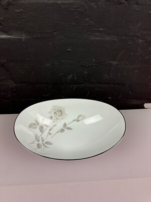 Noritake Melrose 6002 offene ovale Gemüse Servierschale / Schüssel 25,5 cm