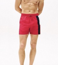 Tommy Hilfiger Men’s Drawstring Mid Length Slim Fit Shorts (Red) RRP £55