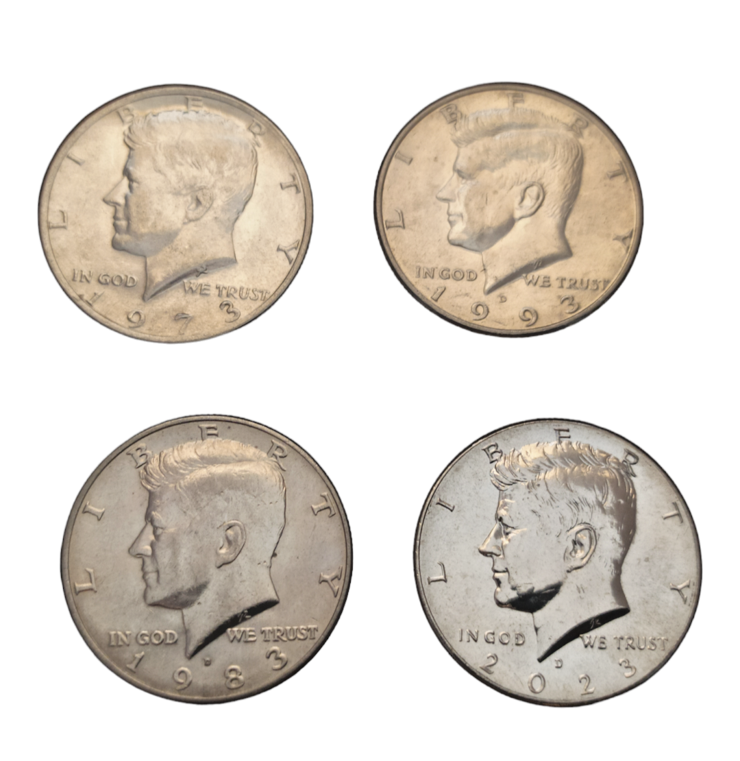 4 Half Dollar Kennedy US Coins 1973-1983- 1993 - 2023 lot | eBay