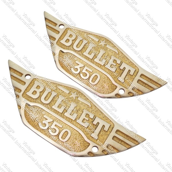 Messing Werkzeugkoffer Abzeichen Logo Set Passend FüR Royal Enfield Bullet 350Cc-image