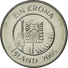 #587578 M&uuml;nze, Iceland, Krona, 2005, VZ, Nickel plated steel, KM:27A