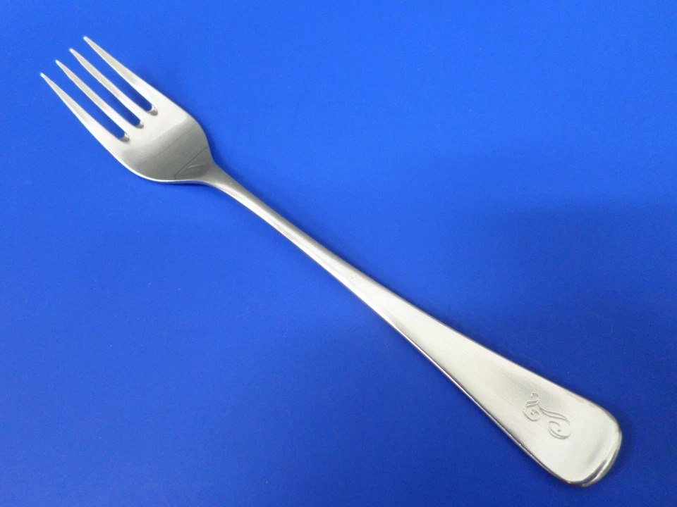 4 - WMF Cromargan FINESSE Satin Stainless GERMANY Flatware SALAD FORKS monogram - Image 4 of 4