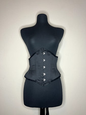Black Corset Steel Boned by Corset Story - Waspie 26"