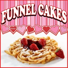 Funnel Cakes DECAL (Choose Size) Snack Concession Fair Food Truck Sticker S