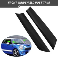 Pair (L/R) Front Side Windshield Post Trim for Mini Cooper 2007-2015 R55 R56 R57
