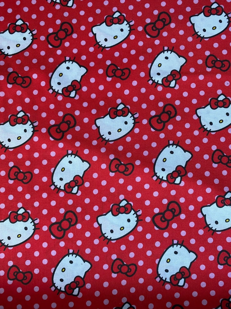 Hello kitty fabric deals