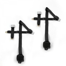 Dodge Dart 1967 - 1976 Airplane 3pt Black Retractable Bucket Seat Belt Kit - 2 B
