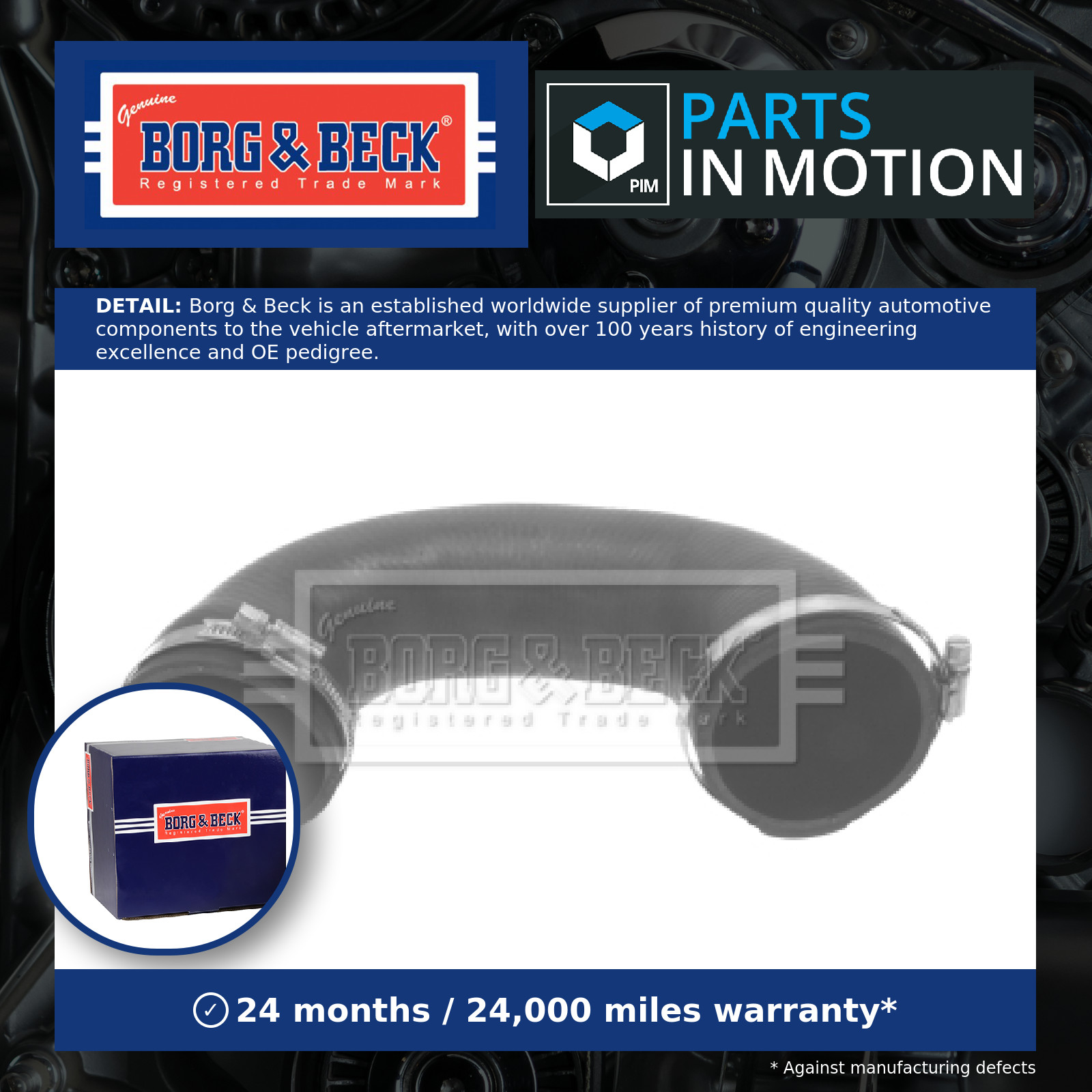 Turbo Hose BTH1386 Borg & Beck Charger 13277076 55556525 835268 835876 55350914