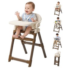 Multi-Functional 4-in-1 Convertible Baby High Chair Foldable with Adjustable Leg