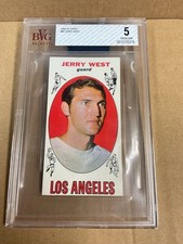 1969-70 Topps Jerry West #90 BVG  5  / HOF Los Angeles Lakers