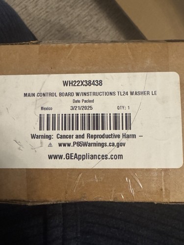 Scheda Di Controllo Lavatrice GE WH22X38438 &ndash; Usata Ma Come Nuova, Testata