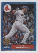 2022 Series 2 1987 Topps Chrome Silver Pack Mojo Blue Refractor JD Martinez 2id