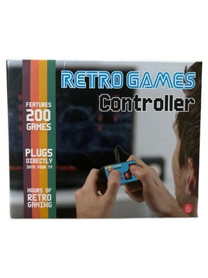 Thums Up Retro Games Controller 200 Spiele 8-Bit TV Spielkonsole Blau