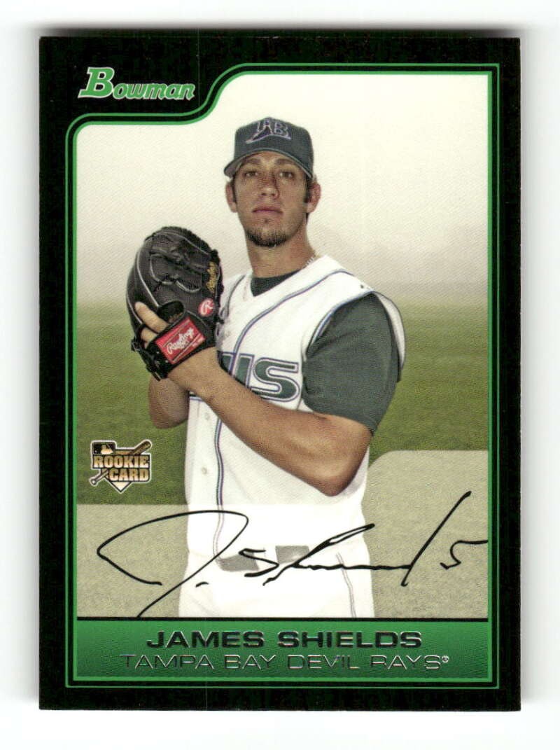 2006 Bowman Draft Picks & Prospects BDP54 James Shields RC BXCP42