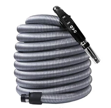 OVO Universal Central Vacuum 40ft Low Voltage Hose, Switch Control at The Handle
