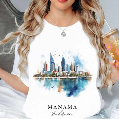 Manama Bahrain Unisex Shirt Travel Gift Bahrain Trip Lover Souvenir Tee