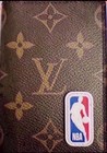 Authentic Louis Vuitton LV x NBA M80104 Monogram Bifold Wallet Mens Brown Red  — photo 2