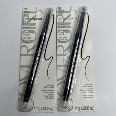 #ad 2 Pack CoverGirl Perfect Point Plus Eyeliner Black Onyx 200 Water Resistant... $14.99