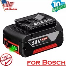 for Bosch BAT618 BAT609 18V 5000mAh Li-ion Battery BAT610G 620 GSR GSB 24618-01
