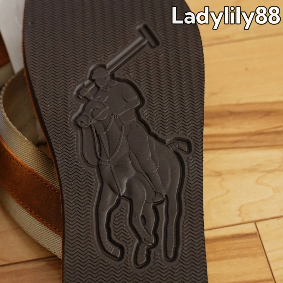 Chanclas Polo Ralph Lauren Roughout Gamuza Nuevas con Etiquetas Foto 4 de 4