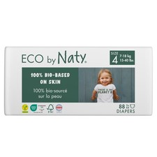 Eco by Baby Diapers - Plant-Based Eco-Friendly Diapers, Great for Baby Sensit...