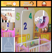 Infant Toddler Bed Mosquito Netting Dome Canopy Crib Bedding Set - White Frame