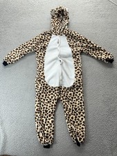 Disfraz Sin Marca Oso Kigurumi Pijama Prendas para Dormir Marrón Leopardo Talla 2