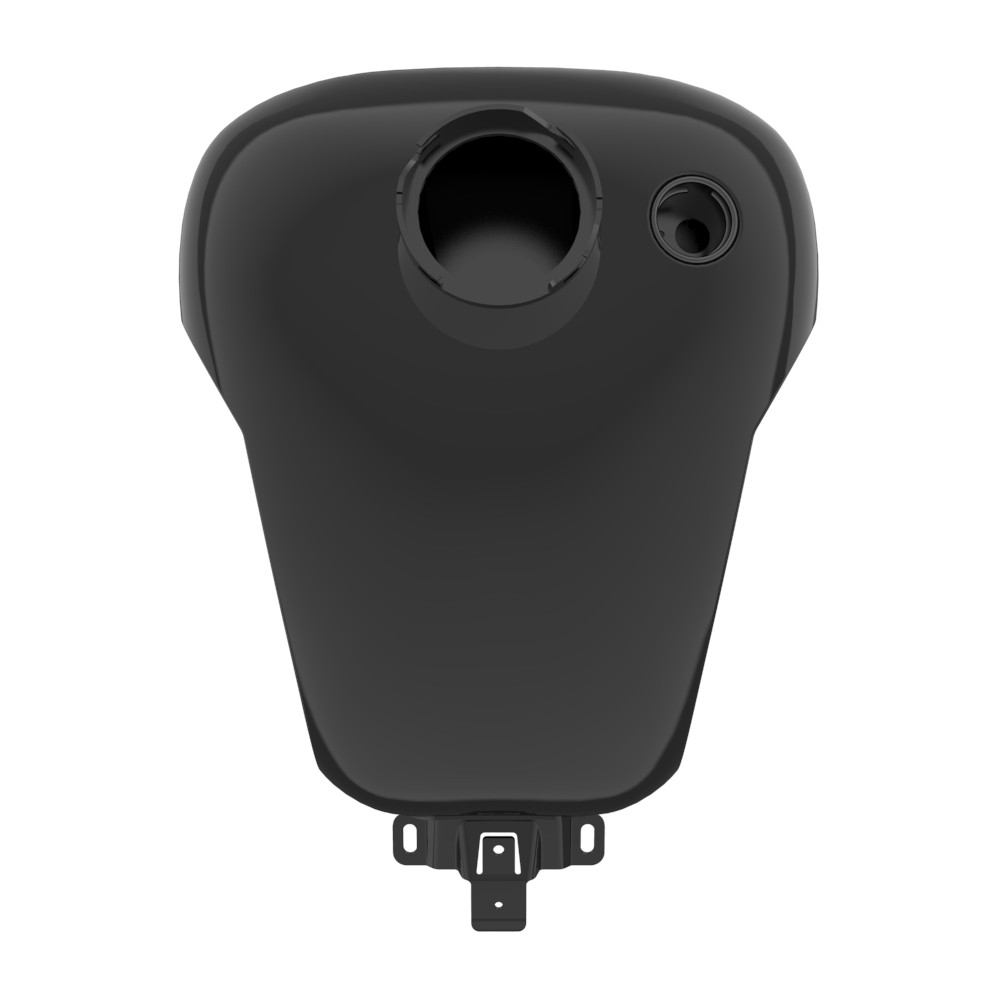 Advanblack Vivid Black Holeshot Gas Tank with Knee Cutout Fits 08