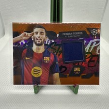 Ferran Torres Match Worn Relic /25 Parallel Topps Flagship 25/26