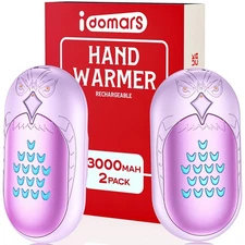 Portable Electric Hand Warmer Rechargeable: 2 in 1 Pack Reusable Handwarmer 2...