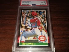 1985 Donruss #325 Eric Davis Rookie PSA 8 NM-Mint Cincinatti Reds RC