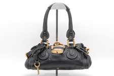 Mini borsa a mano CHLOÉ Paddington in pelle nera