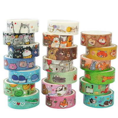 Washi Tape Set 20 Rollen Bunt Dekorativ Masking Tape für Kunst DIY Handwerk