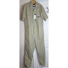 Dickies 33999 Mens Short Sleeve Coveralls Beige Khaki Tan Size Large Regular NWT