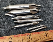 KEO 7 PC COMBINED DRILL & COUNTERSINK SET  CENTER DRILL #0, 1, 2, 3, 4, 5, 6