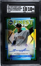 2022 Topps Finest Flashbacks Trevor Hoffman /25 SGC 10 w/10 AUTO