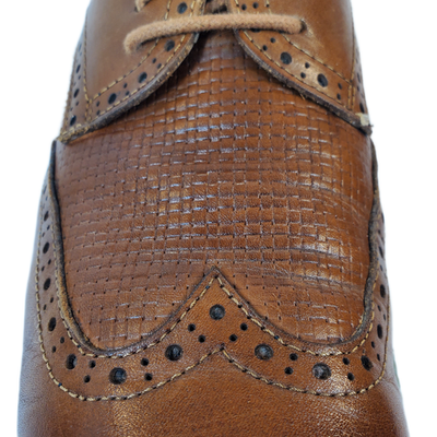 Vintage Foundry Co Men\'s Brown Leather Derby Oxford Wing Tip Shoes VF1431 Sz 10 Vintage Foundry Irwin Wingtip Oxfords - Vintage Foundry  main image 2