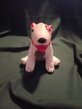 TARGET STORE BULLSEYE PLUSH VINYL DOG 10TH YEAR ANNIVERSARY MEDALLION