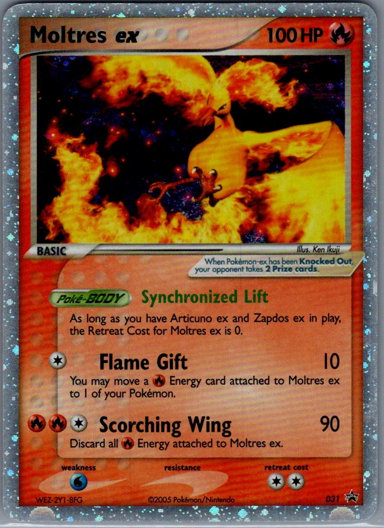 Moltres ex - (EX Collector's Window Tins) Holo Nintendo Promos 031 LP