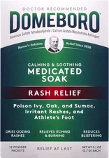 Domeboro Calming & Soothing Rash Relief Medicated Soak Powder Packets 12 EA