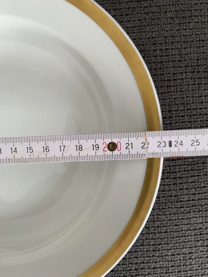 Suppenteller Melitta Porzellan Hamburg Goldrand tiefer Teller - Bild 4 von 4