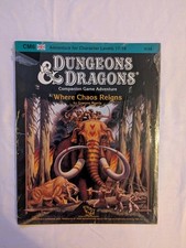 NEW Sealed TSR 1985 D D Dungeons and Dragons CM6 9158 Where Chaos Reigns READ