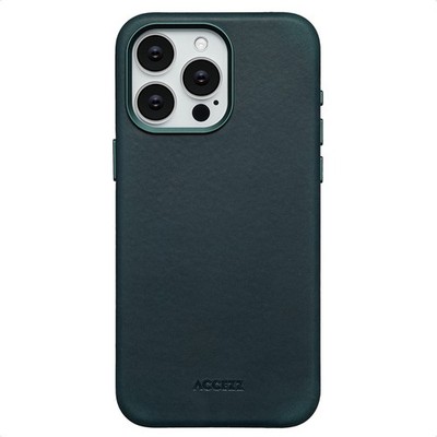 Accezz Vintage Leather Magsafe Backcover Apple iPhone 15 Pro Max - Smokey Green