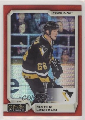 2018-19 O-Pee-Chee Platinum Red Prism 184/199 Mario Lemieux #144 HOF 2d8