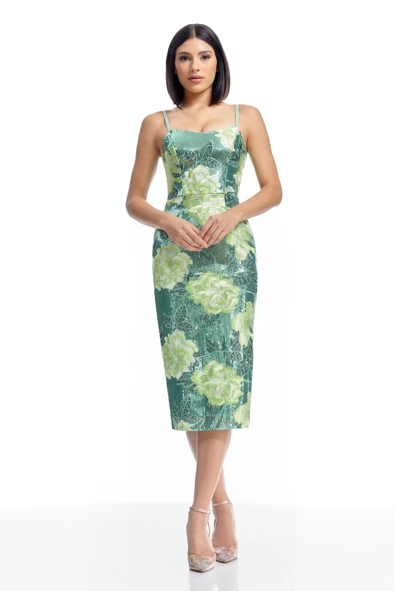 green emerald velvet dress Dress the Population Women's Ferra Bodycon Midi Dress, Mocha, XX-Small :  Amazon.sg: Fashion