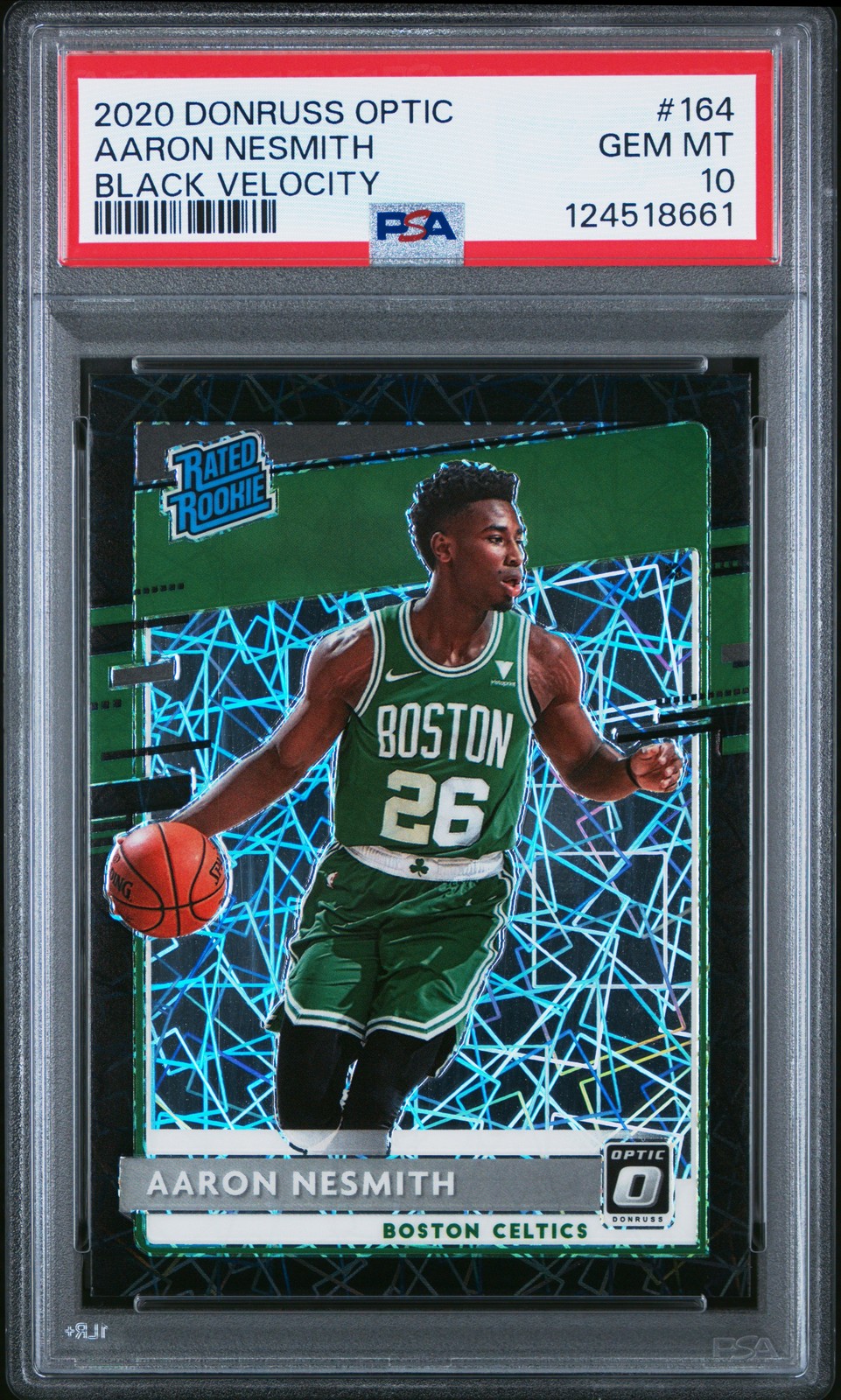 2020 Panini Donruss Optic #164 Aaron Nesmith Black Velocity Rookie RC /39 PSA 10