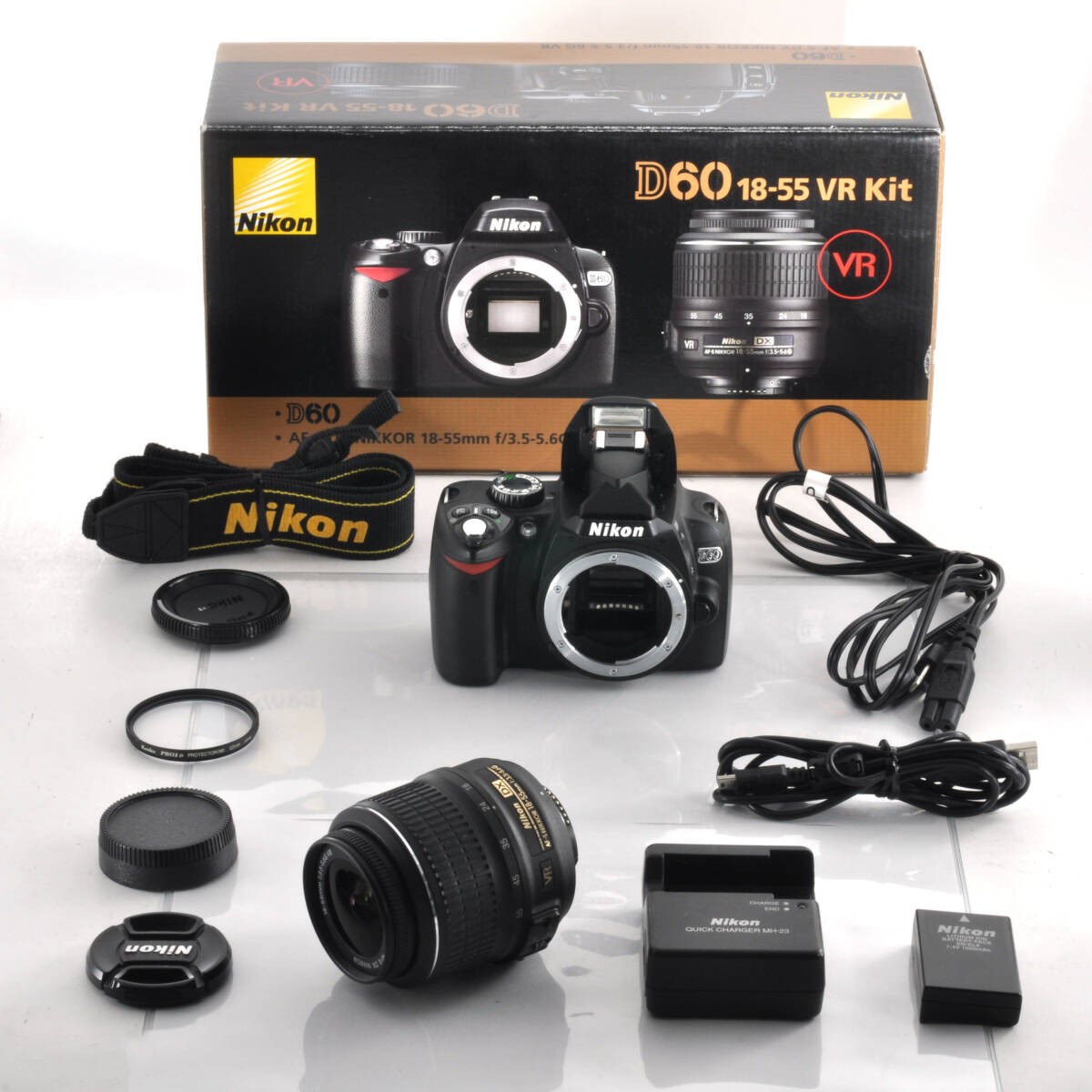 Nikon D60 AF-S DX NIKKOR 18-55mm F3.5-5.6G VR SET 283821 | eBay