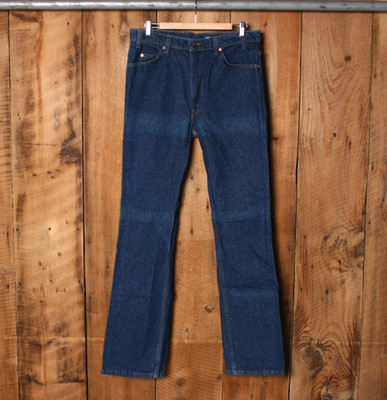 Vintage LEVI'S 517 Made in USA Orange Tab Bootcut Jeans Tag 36x36