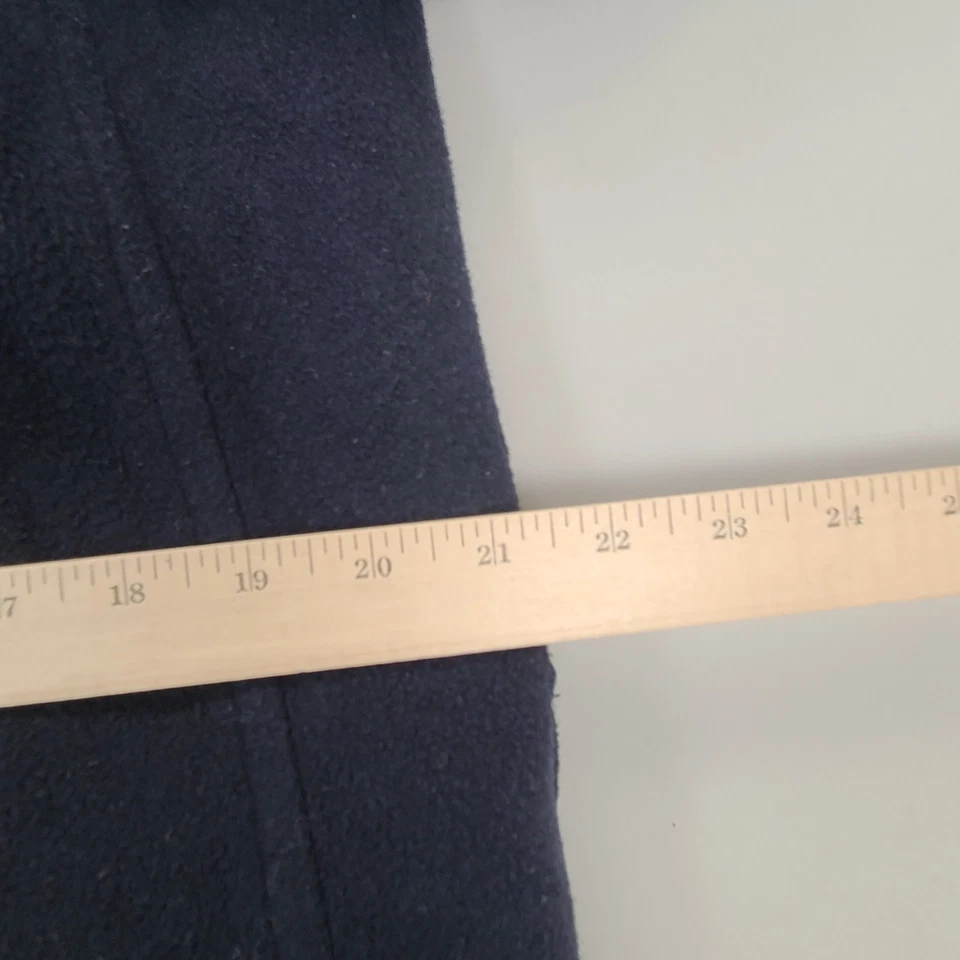 Chaqueta Abercrombie Mujer Mediana Azul Guisante Abrigo Mezcla Lana Clásica Foto 4 de 4