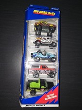 Hot Wheels Off-Road 4x4s Hummer Jeep Bronco Gift Pk 5-Car Diecast Set 1:64 NEW